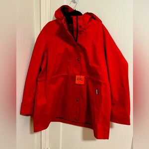 Hunter Women’s Rain Jacket. Red. Size XXL.